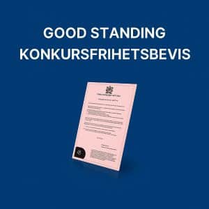 GoodStanding ett konkursfrihetsbevis